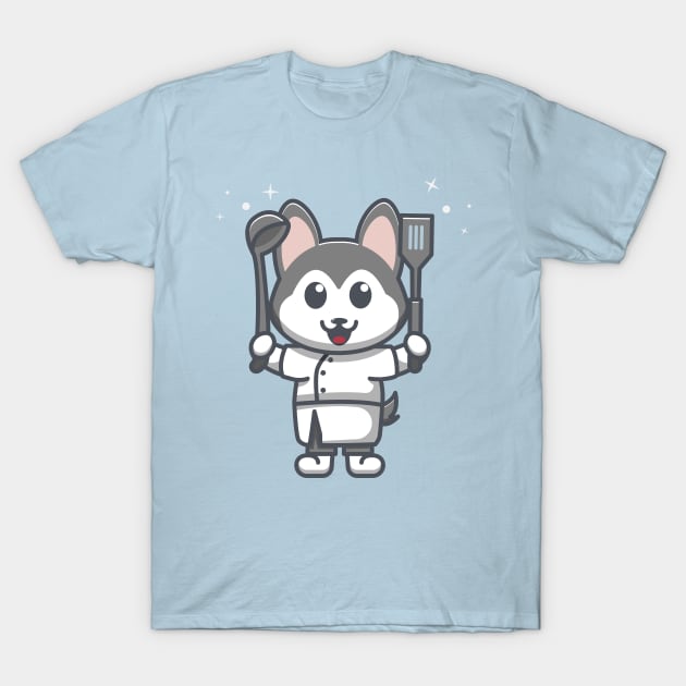 dog chef T-Shirt by fflat hds